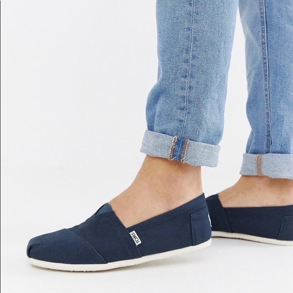 Toms | Shoes | Womens Toms Blue Canvas 